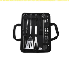 20-Piece Stainless Steel BBQ Tool Set for Grilling