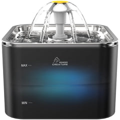 Stainless Steel Crystal Pet Water Fountain