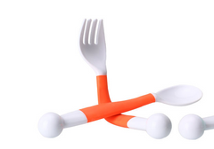 Curved Training Cutlery Set for Babies and Toddlers
