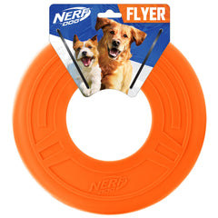 Nerf Dog 10in Atomic Flyer - Orange for All Breed Sizes